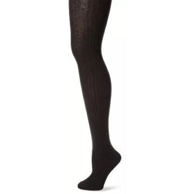 3X Anne Klein Sweater knit Tights Collants Size M/L Black